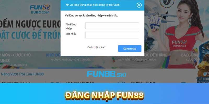 Tổng quan đăng nhập Fun88